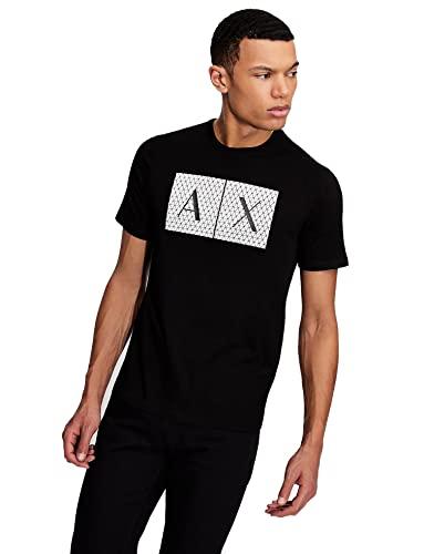 Camiseta con logo y cuello redondo para hombre AX Armani Exchange