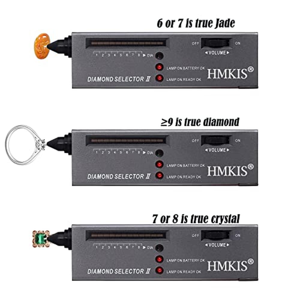 Diamond Tester Pen, High Accuracy Jewelry Diamond Tester+200g/0.01g Mini  Jewelry Scale+60X Mini LED Magnifying, Professional Diamond Selector for  Novice and Expert, Thermal Conductivity Meter Diamond Tester+200g/0.01gDigital  Gram Scale+60X Loupe