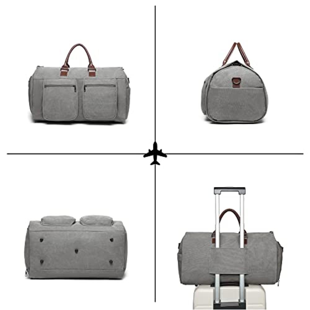 Modoker - Bolsa convertible para ropa con correa para el hombro, unisex,  bolsa viaje 2 en 1