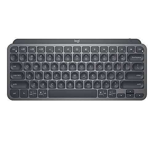  Logitech MX Keys Illuminated Wireless Keyboard with Bluetooth,  USB-C - For Apple macOS, Microsoft Windows, Linux, iOS, Android - Graphite  - With Free Adobe Creative Cloud : Electronics