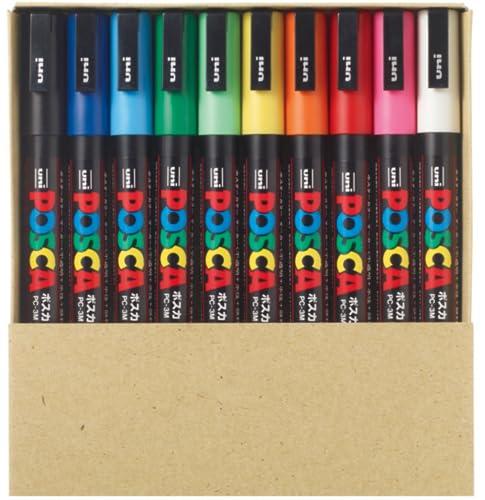 Rotulador De Pintura Uni Ball Posca PC5MT10C Punta Media Juego De 10 Precio Guatemala