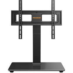 Perlegear Universal Swivel TV Stand Base for 32–70 inch TVs, Height Adjustable Table Top TV Stand Mount with Tilt, Tempered Glass Base, Holds up to 88 lbs - Tamaño 32-70 Inch