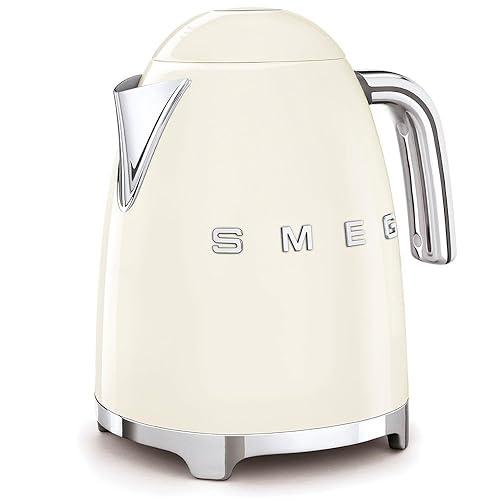 Smeg KLF03CRUS 50s Retro Style Aesthetic Electric Kettle with Embossed