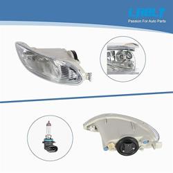 LABLT Pair of Front Fog Light Kit Replacement for Corolla 2005 2006 2007 2008 Driver Left and Passenger Right Side Switch Wiring Driving Lamps