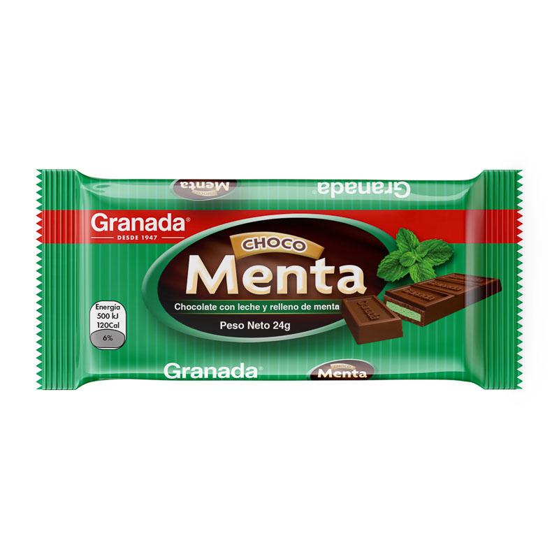 Chocolate De Leche Con Relleno De Menta Granada 24G 1 Unidad