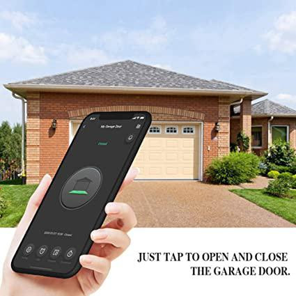 Mando a distancia inteligente WiFi para abrepuertas de garaje, funciona con   Alexa, Google Assistant, Siri, iPhone, Android, abre y cierra la  puerta del garaje desde cualquier lugar, solo 2,4 GHZ, no
