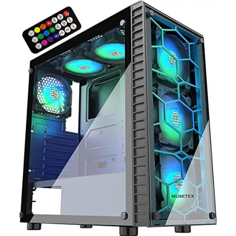 XINKO Caja de PC Gaming, Carcasa de Torre Completa para Juegos con diseño  Exclusivo de subchasis Desmontable : : Informática