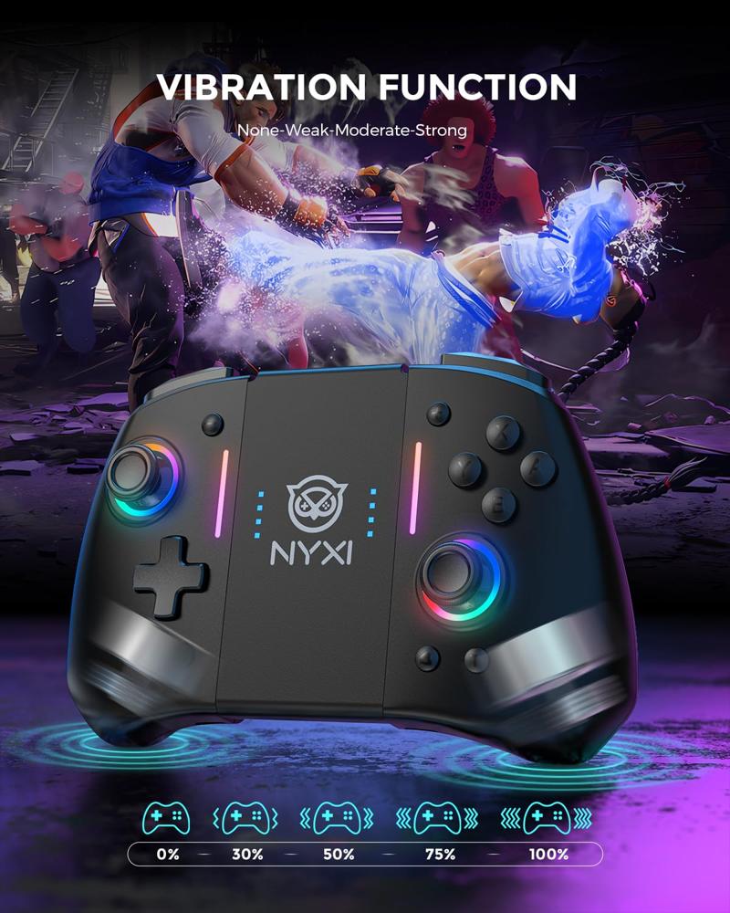 NYXI Hyperion Meteor Light Wireless Joy-pad Controller Nintendo Switch  LED/OLED