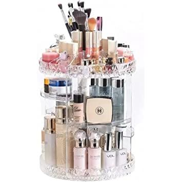 Organizador giratorio para maquillaje y cosméticos