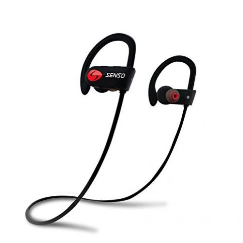 Senso Auriculares Bluetooth, los mejores auriculares deportivos inalámbricos  con micrófono IPX7 impermeables HD estéreo a prueba de sudor para gimnasio,  correr, entrenamiento, cancelación de ruido, auriculares, auriculares con  cancelación de ruido 