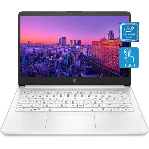 Laptop 14, Intel Celeron N4020, 4 GB de RAM, 64 GB de almacenamiento, pantalla táctil