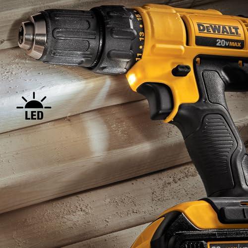 DEWALT 20V MAX Cordless Combo Kit - Drill & Impact Driver With 2 Batteries & Charger (DCK240C2)
