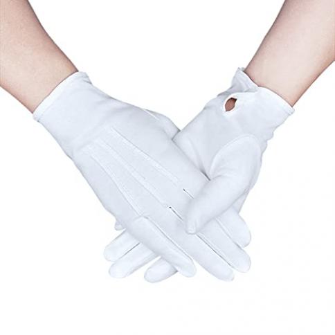 Guantes de algodón blanco de la mano de los camareros, ceremonia desfile de guantes  blancos - China Guantes de algodón y guantes de seguridad precio