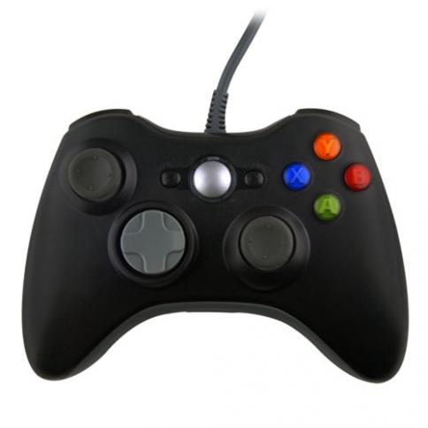Controlador con cable para Xbox 360 y PC Negro : Precio Guatemala