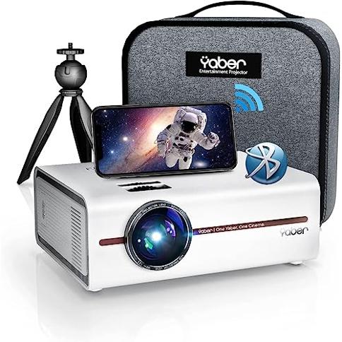 Mini proyector con 5G WiFi y Bluetooth 5.1, YABER V5 2023 Proyector de  películas actualizado 1080P