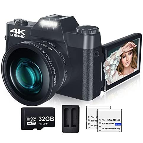 Videocámara de videocámara 4k para  Ultra HD 4K 48MP Video
