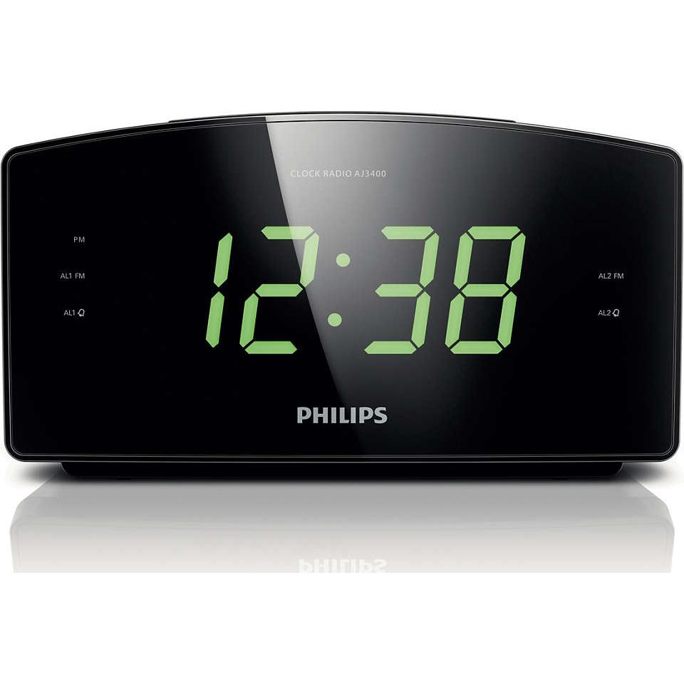 Radio despertador c/ sintonizador digital, pantalla led Philips - Promart