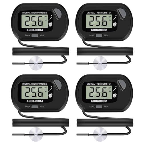 Thlevel LCD Digital Aquarium Thermometer, Fish Tank Thermometer with