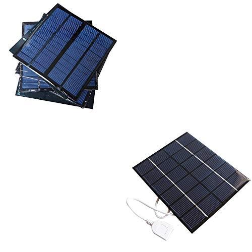 Pequeños paneles solares, mini panel solar 5V panel solar mini célula solar  construcción robusta Jadeshay A