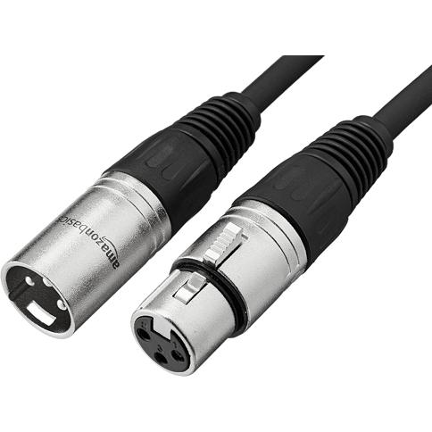 Cables XLR, cable de micrófono XLR de 33 pies, cable de micrófono XLR macho  a hembra, núcleo de alambre de cobre puro, cables de extensión de parche