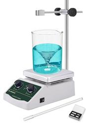 LABHOUSE 300℃/ 572℉ Magnetic Stirrer Hot Plate 2L Heated Mixer 2000RPM Lab Stirring W/Support Stand,Stir Bar Recycler Set(Non Digital) - Nombre de estilo LHS-2(Stand Set)