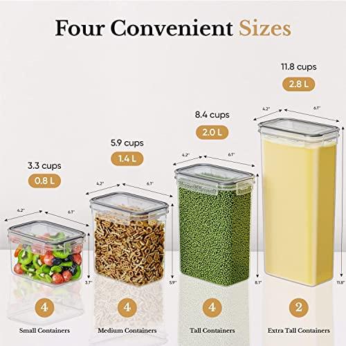 1pc 14oz Sealed Food Storage Container Plastic Kitchen Storage Containers  For Food Pantry Organization And Storage Container For Grains Rice Pasta  Flour And Sugar Home Kitchen Supplies