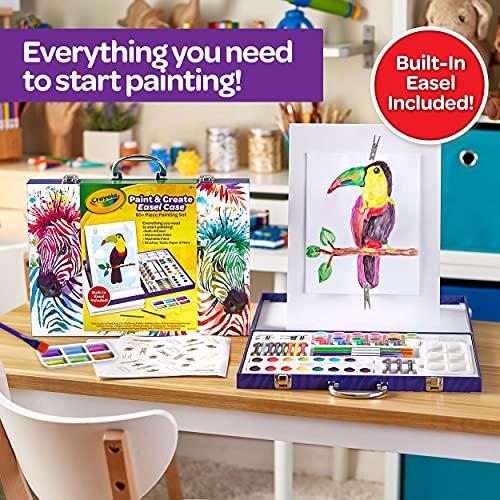 Crayola Table Top Easel & Art Kit (65 Pcs), Kids Painting Set, Gifts for Kids, Ages 4+ Precio