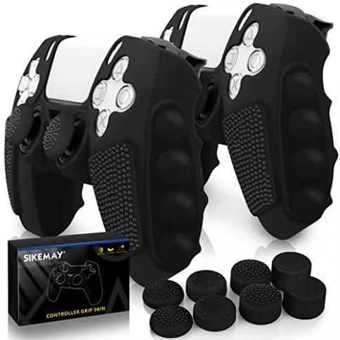 SIKEMAY Anti-Slip PS5 Controller Skin, Soft Thicken Non-Slip Studded  Silicone Gel Grip Protective Cover Case for Playstation 5 Dualsense Controller  Grip, 2 Pack with 8 x Thumb Grip Caps : Precio Guatemala