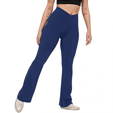 Women's Bootcut Yoga Pants - Flare Leggings for Women High Waisted Workout  Lounge Bell Bottom Jazz Dress Pants 