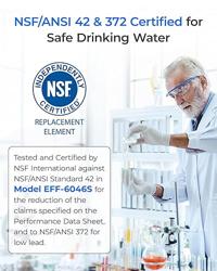 Waterdrop ADQ747935 LT1000PC Replacement for LG® LT1000P®/PC/PCS ThinQ® Refrigerator Water Filter, LFXS26973S, LMXS28626S, LMWS27626S, LFXS28596S, ADQ74793501 and LT120F® Air Filter, 3 Combo - Tamaño 3 Count (Pack of 1) - Set name Water Filter with Air Fi
