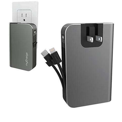 portable iphone charger with built in cable