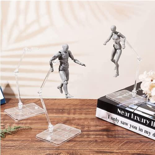 TSY TOOL 6 Pcs of HG144 Action Figure Stand, Display Holder Base, Doll  Model Support Stand Compatible with 6 HG RG SD SHF Gundam 1/44 Toy Clear :  Precio Guatemala