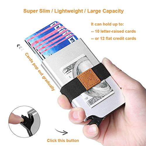 UpLook Pop Up Wallet Card Holder RFID Slim Wallet Card Case with