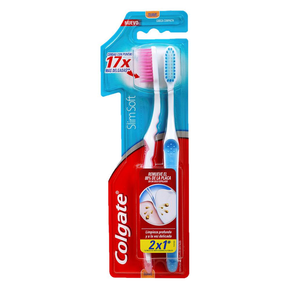 Cepillo Dental Colgate® Slim Soft 2pack Pack De 2 Unidades Precio