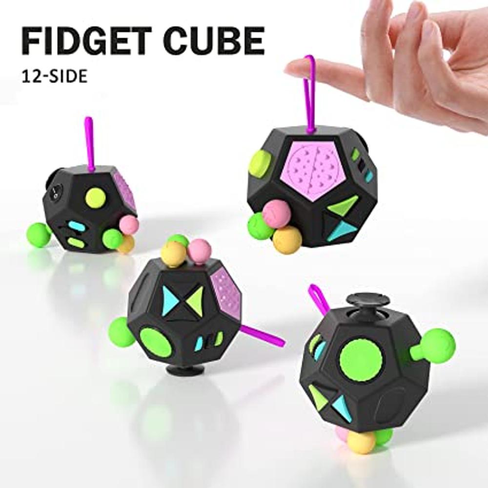 Comprar Cubo antiestrés de 12 caras, juguete Dodecagon Fidget para niños y  adultos, alivio del estrés y la ansiedad, depresión, anti con TDAH, ADD  OCD, autismo