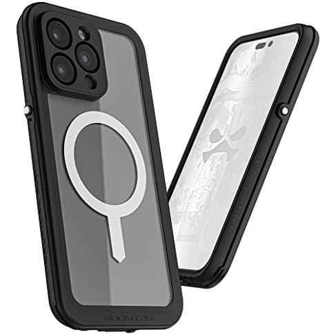  Speck Funda para iPhone 14 Pro Max, protección contra caídas,  resistente a los arañazos, construida para MagSafe con revestimiento suave  al tacto - iPhone 14 de 6.7 pulgadas, funda de doble