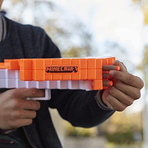 Nerf Minecraft Pillagers Crossbow Dart-Blasting Crossbow, Real Crossbow ...