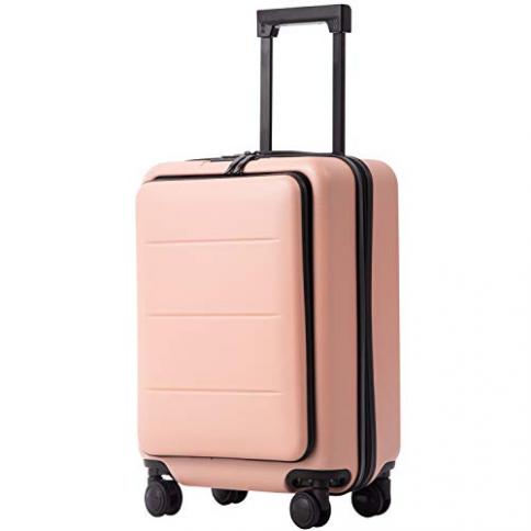 COOLIFE - Juego de maletas para equipaje, ABS + PC, con ruedas giratorias,  con compartimento de bolsillo, bolsa de fin de semana (Sakura pink,  20in(carry on)) : Precio Guatemala
