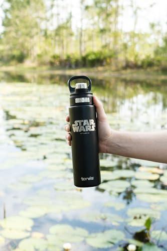 Vaso Aislante Star Wars Trooper - Tervis 24 Oz, Botella Agua Con Pajita, Clásico, Mantiene Frío