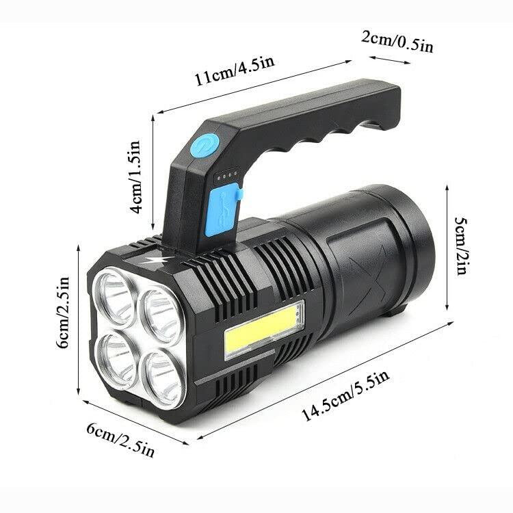 Bolígrafo táctico recargable por USB con luz LED multifuncional linterna  plegable con bolígrafo de ventana rota, azul