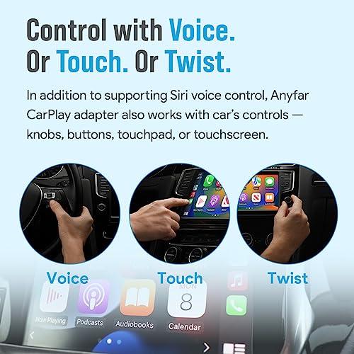 Wireless CarPlay Adapter,Dual-core Chip (2023 Upgraded), Auto-connect in  Seconds,5.8Ghz WiFi No Lag,Anyfar A4 Converts Wired to Wireless Apple  CarPlay Adapter,Apple CarPlay Wireless Adapter for iPhone : Precio Guatemala