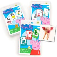 Peppa Pig Flash Cards Set (paquete de 3) con pegatina : Precio Guatemala