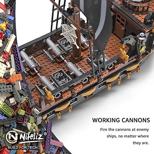 Nifeliz Black Hawk Pirates Ship Model Building Blocks Kits - Juego