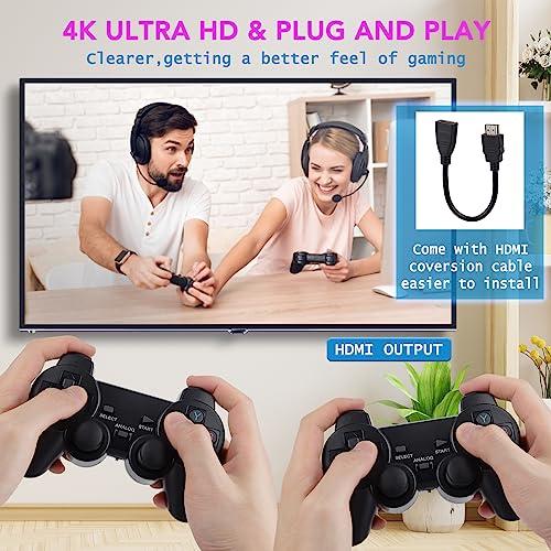Retro Game Console With 24,500+ Built-in Games – 4K HDMI, Wireless Controllers, 9 Emulators | Plug & Play Classic Gaming For TV