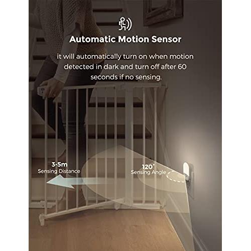 4 Pack] Motion Sensor Night Light Plug in, LOHAS Motion Activated