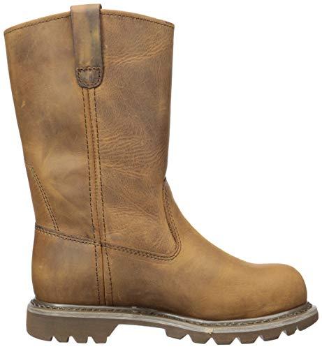 Cat Footwear Womens Revolver Steel Toe Work Boot STW, Dark Beige, 7.5