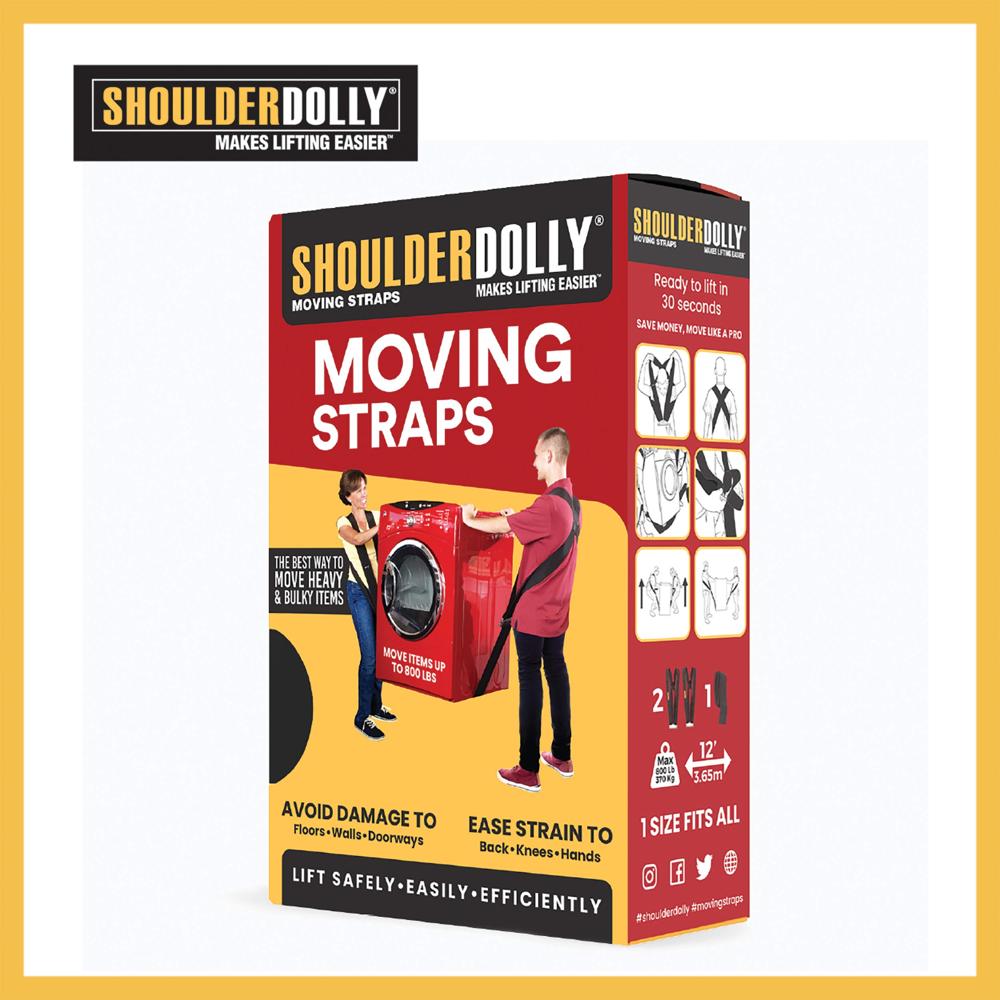 Shoulder Dolly Moving Straps Lifting Strap for 2 Movers Move, Lift, Carry, And Secure