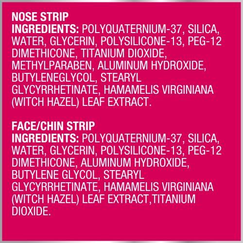 Bioré Nose+Face Blackhead Remover Pore Strips, 12 Nose + 12 Face Strips