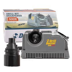 Drill Doctor DD500X Twist Drill Bit Sharpener - 3/32 to 1/2 - Electric Sharpener - High Speed  Portable - For Steel, Masonry, Carbide  Tin-Coated Drill Bits - Adjustable 118° or 135° Angle - Tipo de paquete Standard Packaging