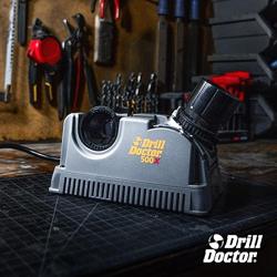 Drill Doctor DD500X Twist Drill Bit Sharpener - 3/32 to 1/2 - Electric Sharpener - High Speed  Portable - For Steel, Masonry, Carbide  Tin-Coated Drill Bits - Adjustable 118° or 135° Angle - Tipo de paquete Standard Packaging